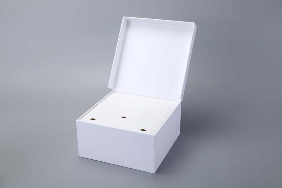 Flip-lid box with inserts