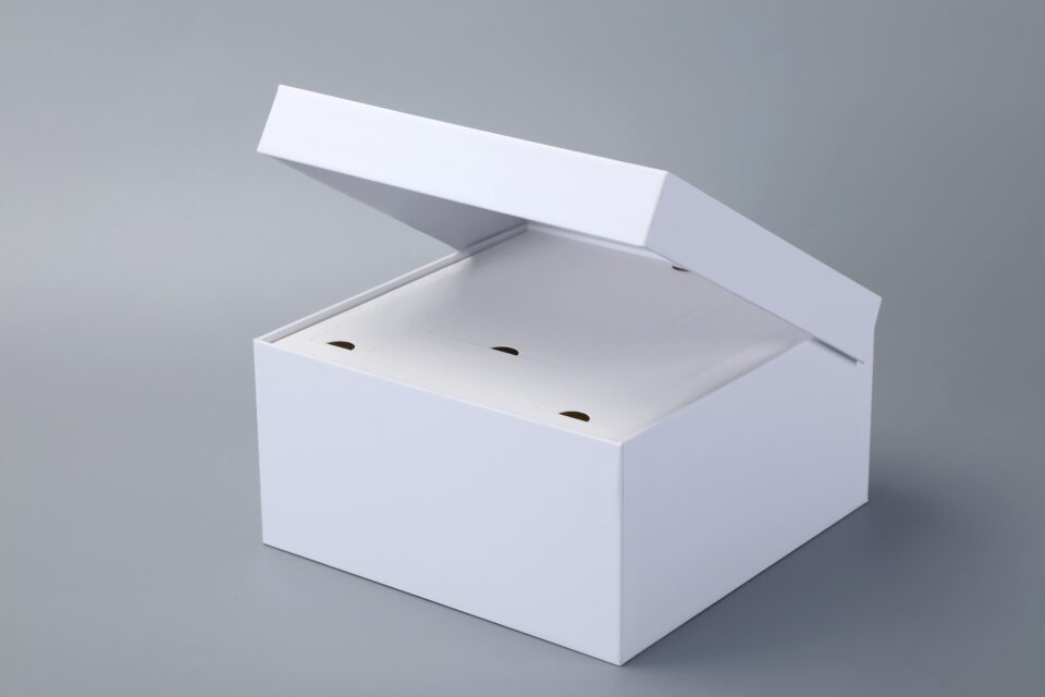 Flip-lid box with inserts
