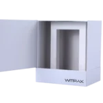 A photo showcases our product: a white, open-top rigid packaging box with "WITPAX" prominently displayed on the front.