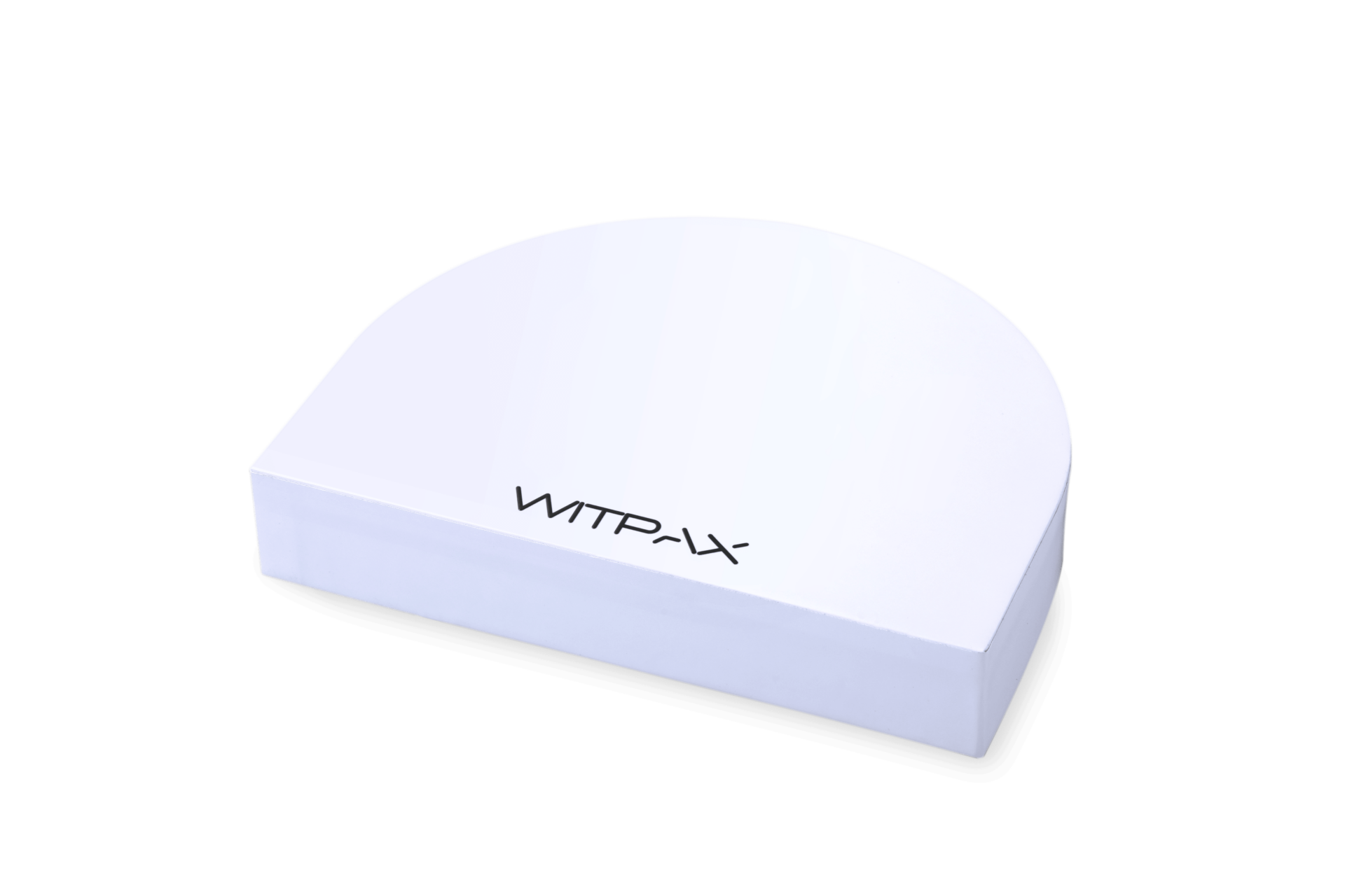 Half-circle lift-off lid boxes