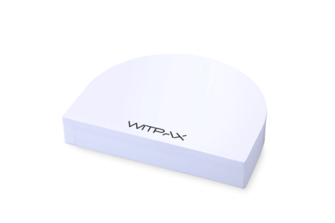 Half-circle lift-off lid boxes