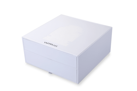 Double-drawer rigid boxes