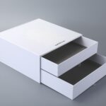 Double-drawer rigid boxes