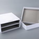 Double-drawer rigid boxes