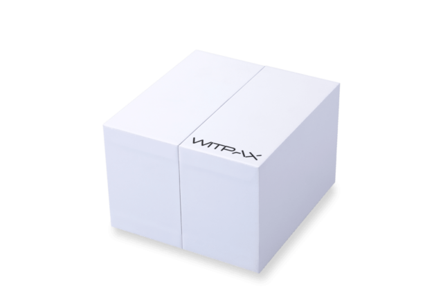 Double flip-top box with inserts