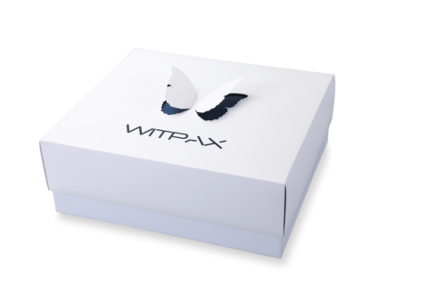 Butterfly pattern DIe cut Lift-off lid rigid box