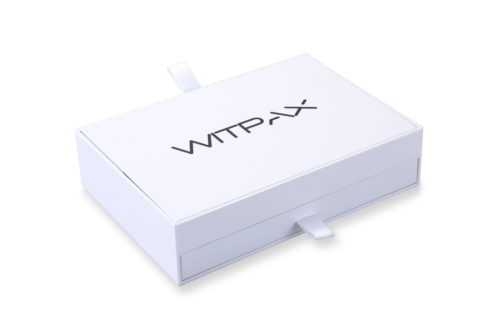 Flip-top box with drawer