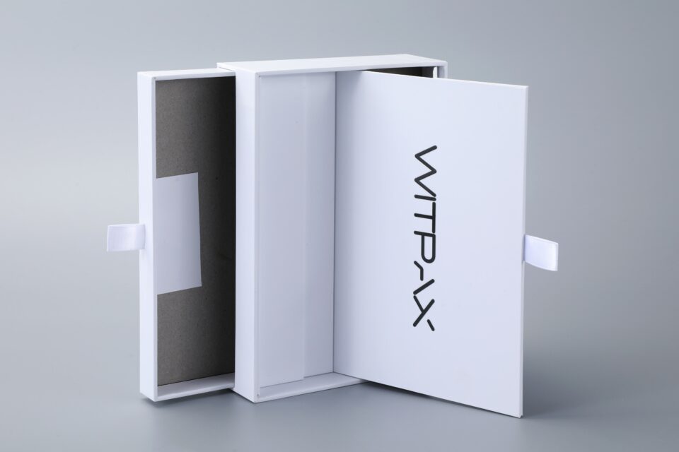 Flip-top box with drawer