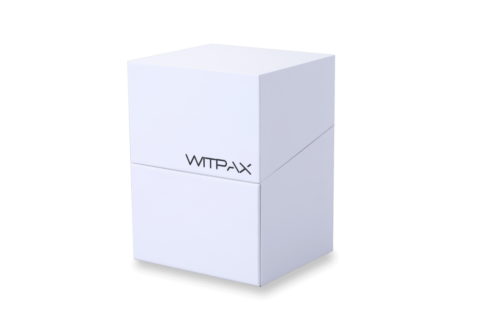 Hinged-lid die cut box with insert