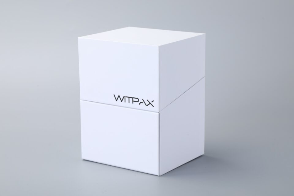 Hinged-lid die cut box with insert