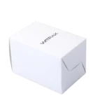 We are a manufacturer of custom box packaging. This image represents one of our products: a sleek white rectangular product box, designed with precision and quality in mind. The box is placed against a plain background, highlighting its clean lines and sophisticated look. Perfect for various kinds of items, our custom boxes can be tailored to meet your specific requirements.