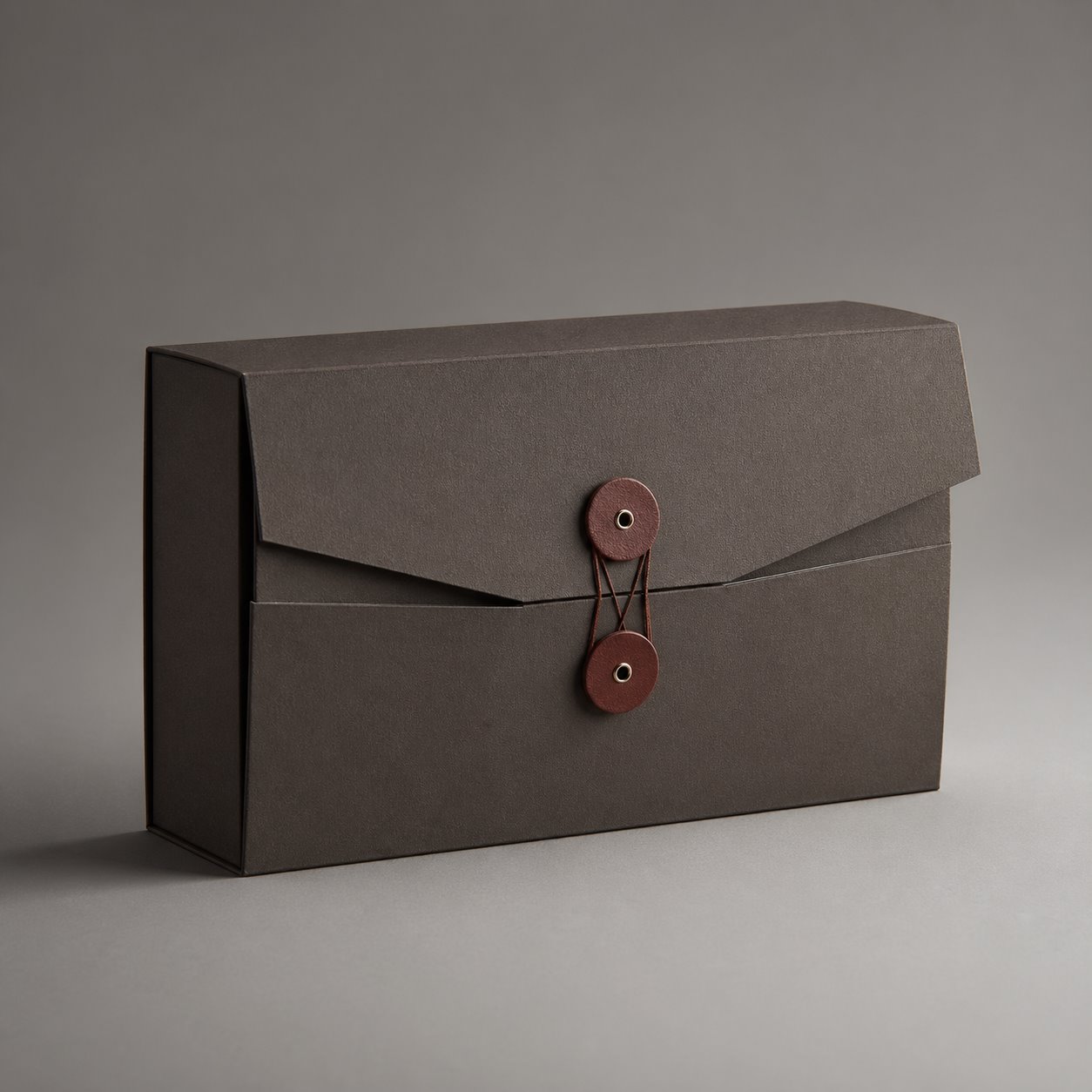 Premium flip top gift box with string & button packaging feature image showing Vintage Sophistication: A Timeless Brand Seal