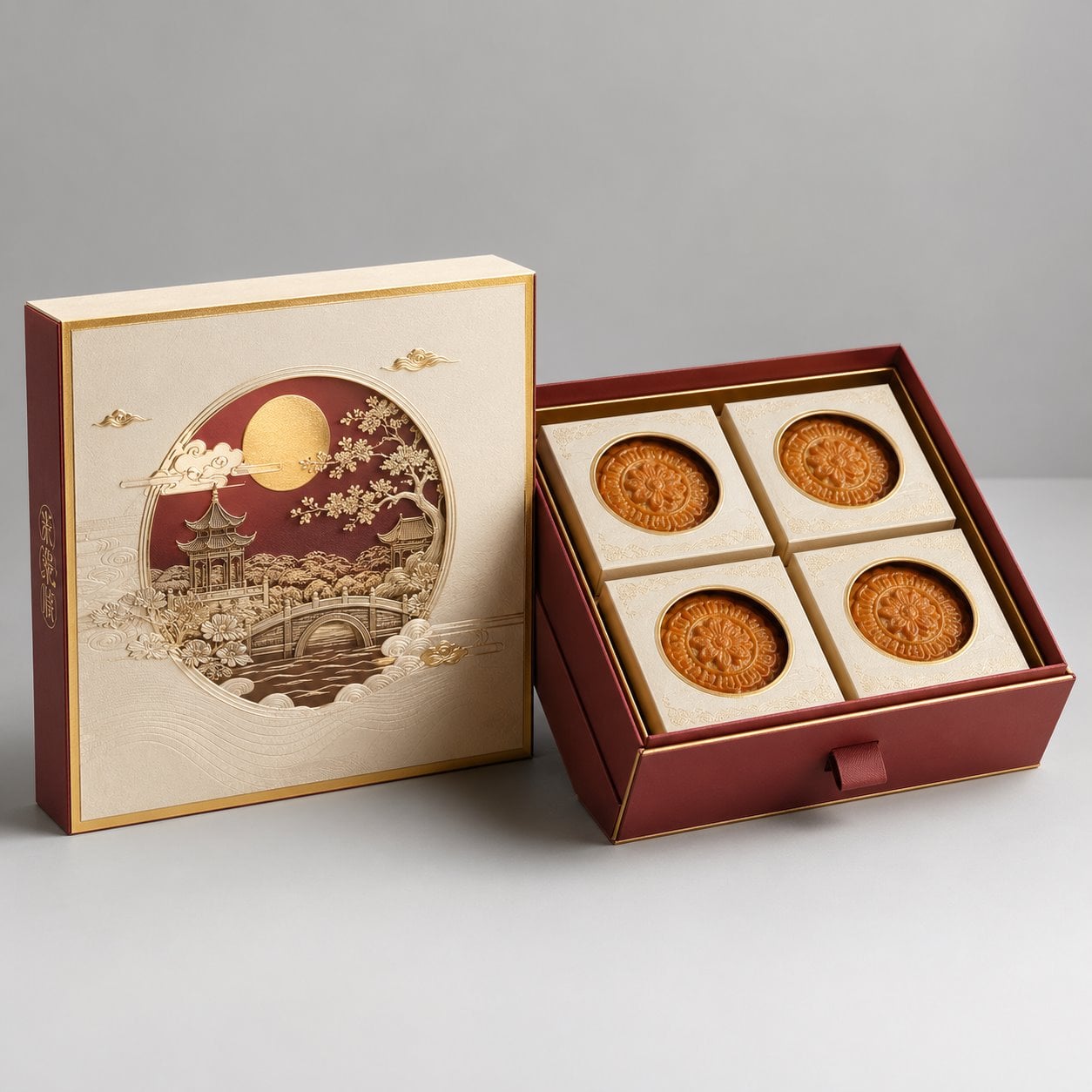 Custom lift-off lid mooncake box packaging feature image showing Festive Heritage: A Modern Tribute to Tradition
