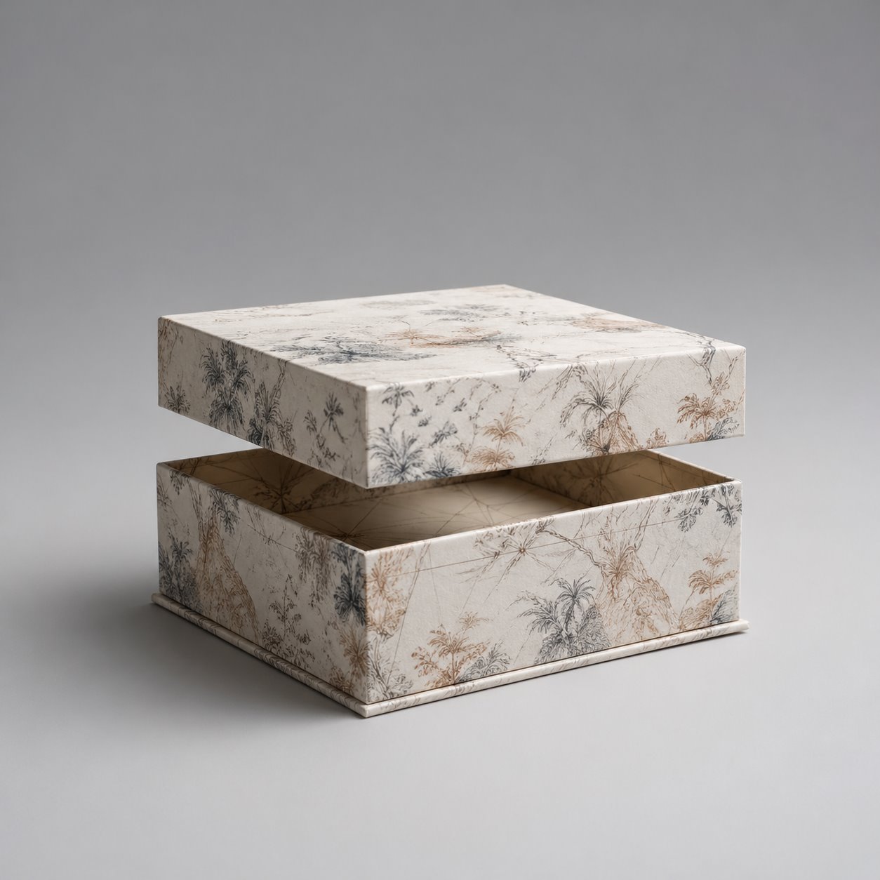 Custom pattern portable lift-off lid boxes packaging feature image showing Visual Storytelling: Patterns That Travel