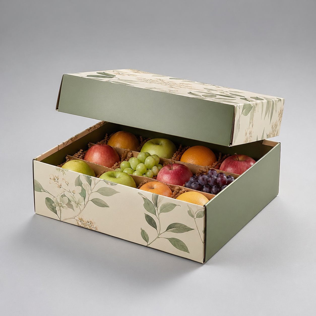Custom lift-off lid fruit box packaging feature image showing Nature's Best: Carry Freshness with Pride