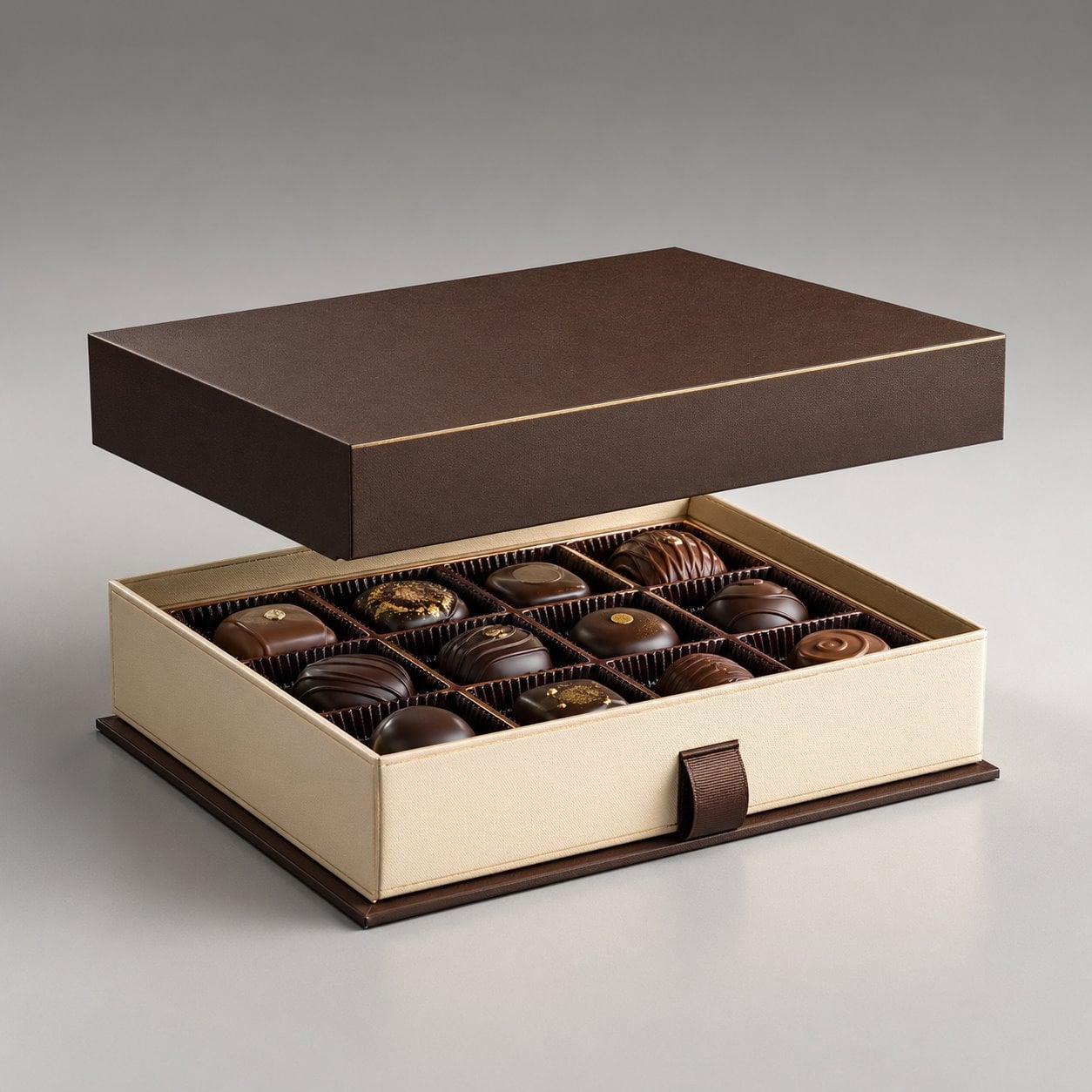 Custom lift-off lid chocolate box packaging feature image showing Gourmet Display: Food-Grade & Fancy