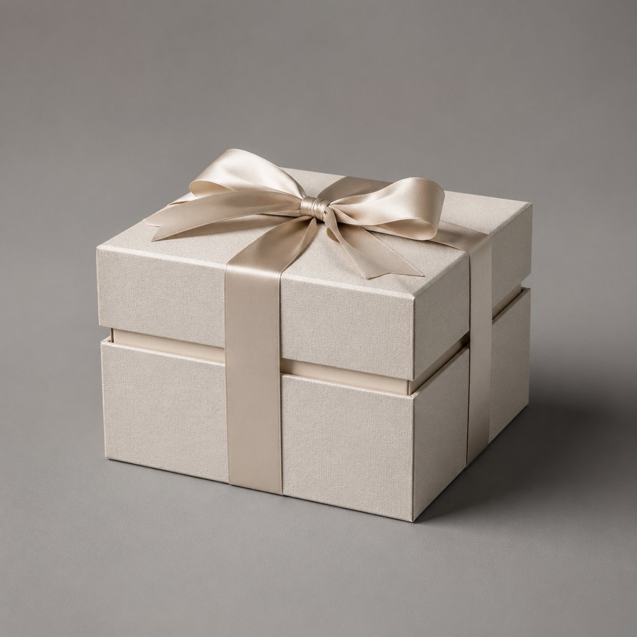 Custom texture lift-off lid box with ribbon packaging feature image showing Tactile Grace: Feel the Quality in Hand