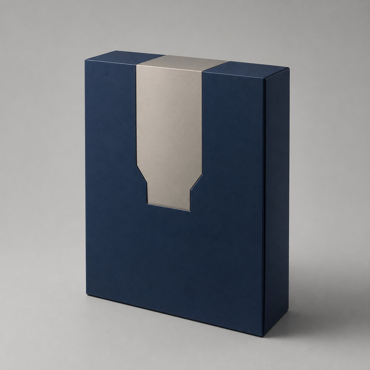 Customized blue neck gift box packaging feature image showing Royal Calm: Trust in Every Detail