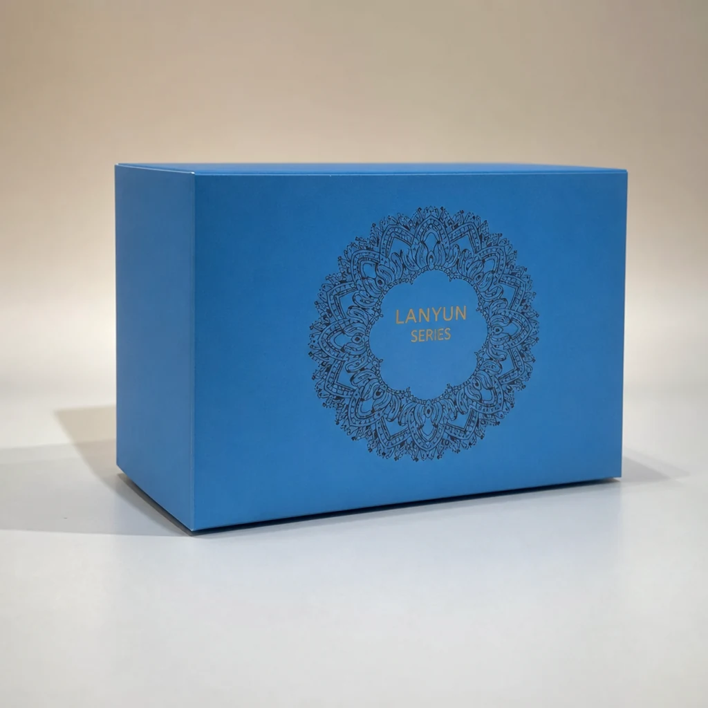 Custom skin care shoulder neck box packaging box front angle