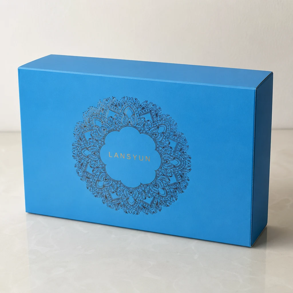 Custom skin care shoulder neck box packaging box top angle