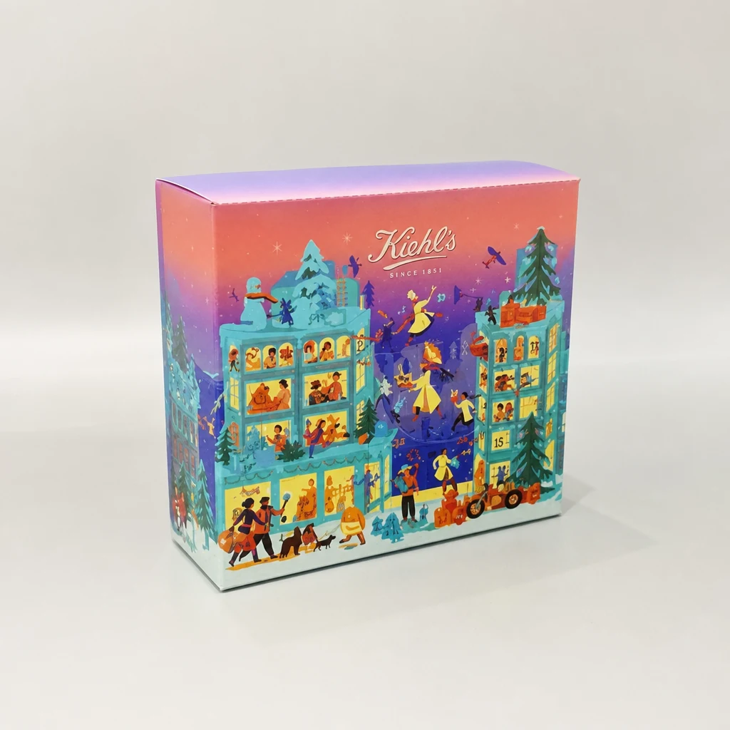 Custom lift-off lid skin care box packaging box front angle
