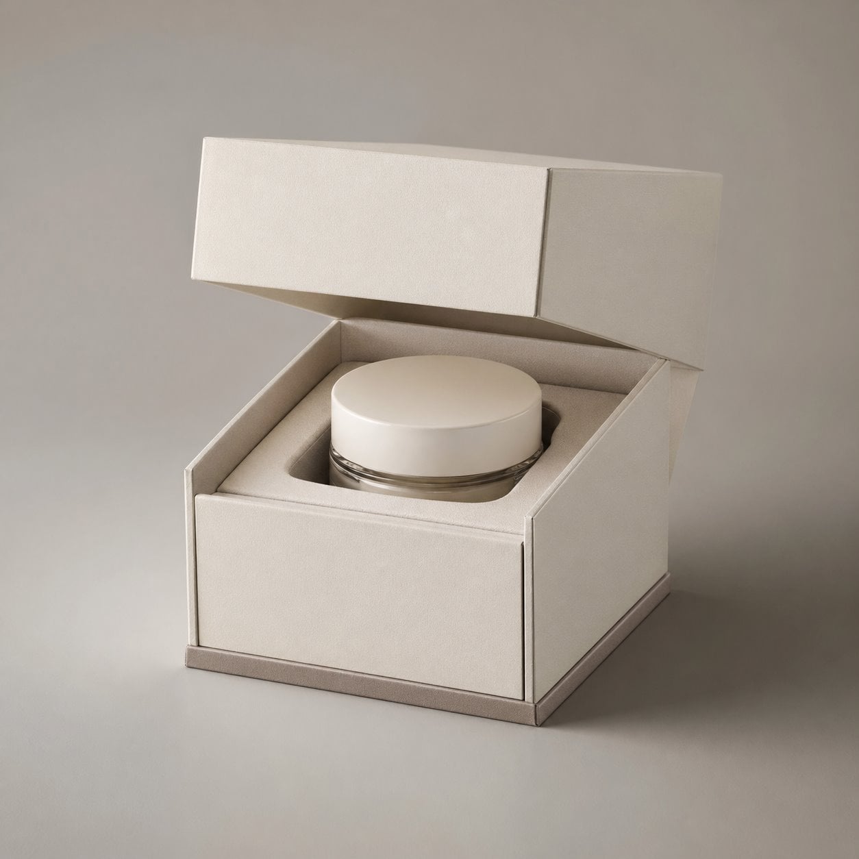 Custom lift-off lid skin care box packaging feature image showing Stable Support: Rigid Walls for Delicate Jars
