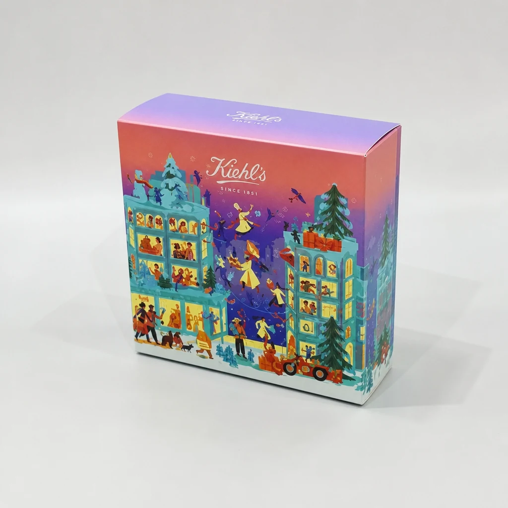 Custom lift-off lid skin care box packaging box top angle