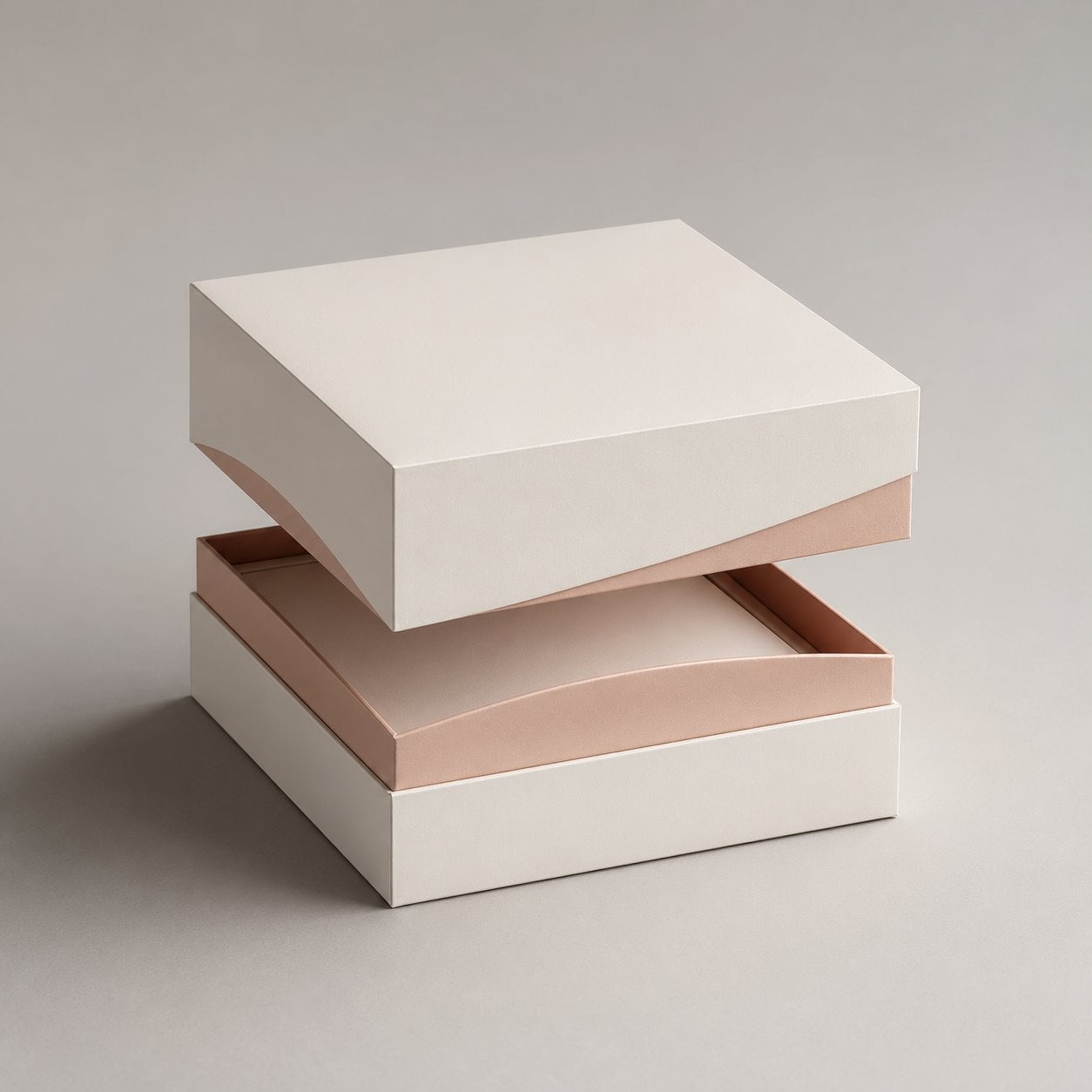 Custom lift-off lid cosmetic box packaging feature image showing Beauty in Balance: A Graceful Unboxing Ritual