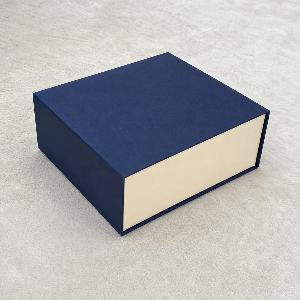 Custom shaped collapsible rigid box rigid box top angle