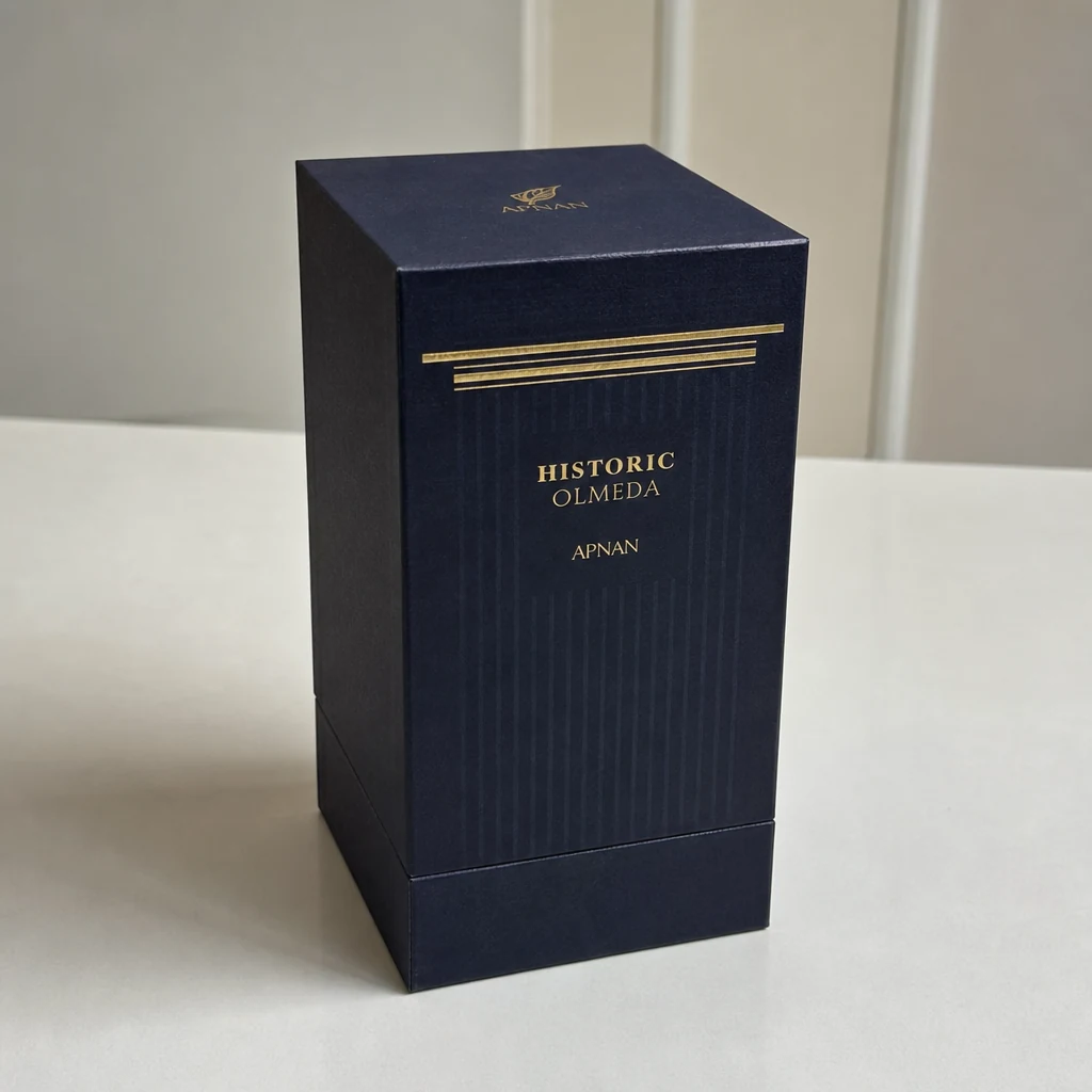 Handmade UV printing perfume box packaging box front angle