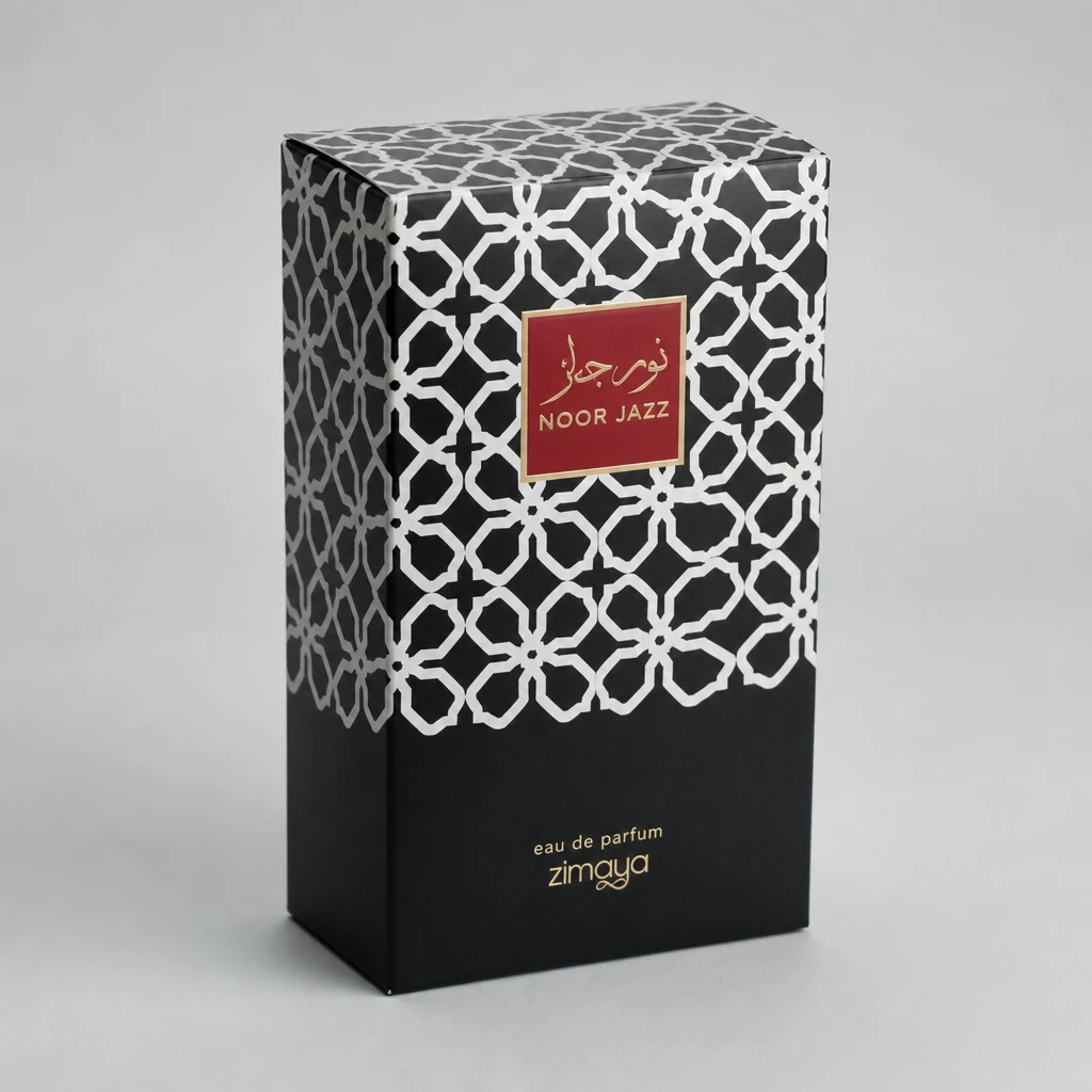 Handmade UV printing perfume box packaging box front angle