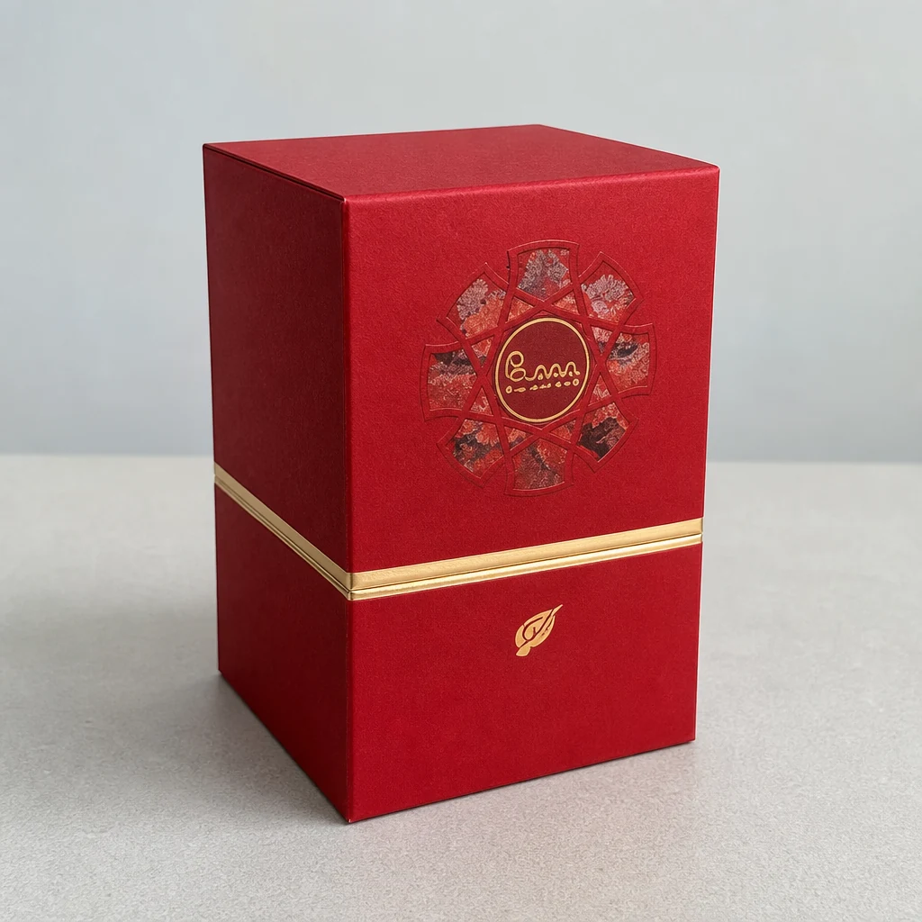 Handmade Offset printing perfume box packaging box front angle