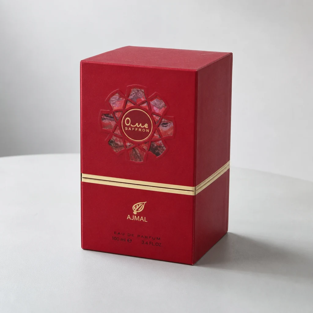 Handmade Offset printing perfume box packaging box top angle
