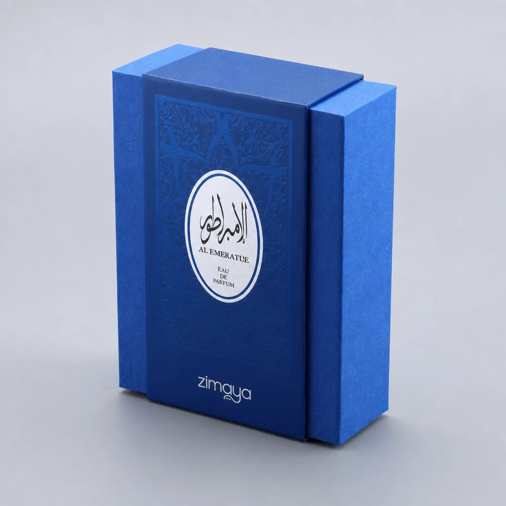 Handmade Offset printing perfume box packaging box top angle