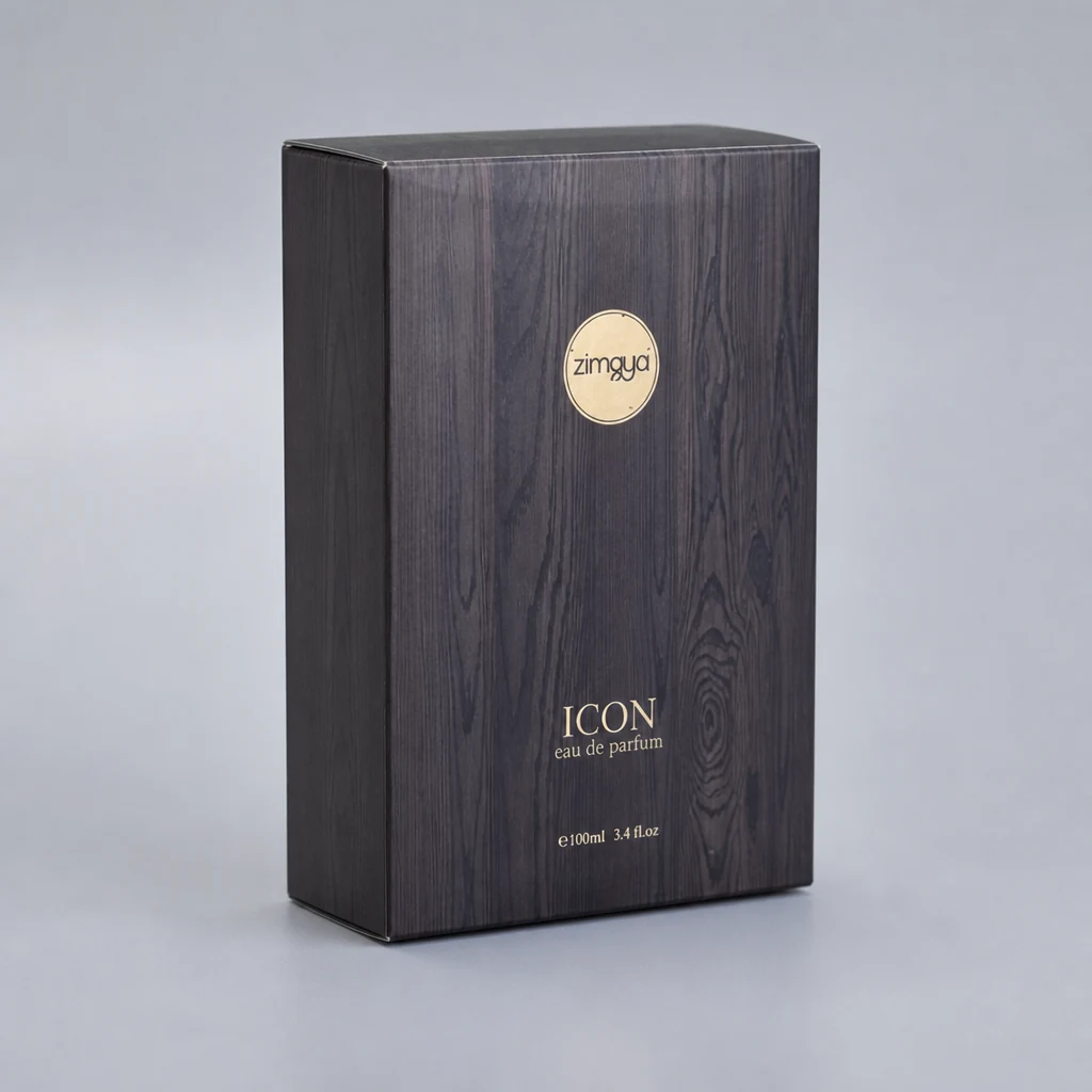 Handmade UV printing perfume box packaging box front angle