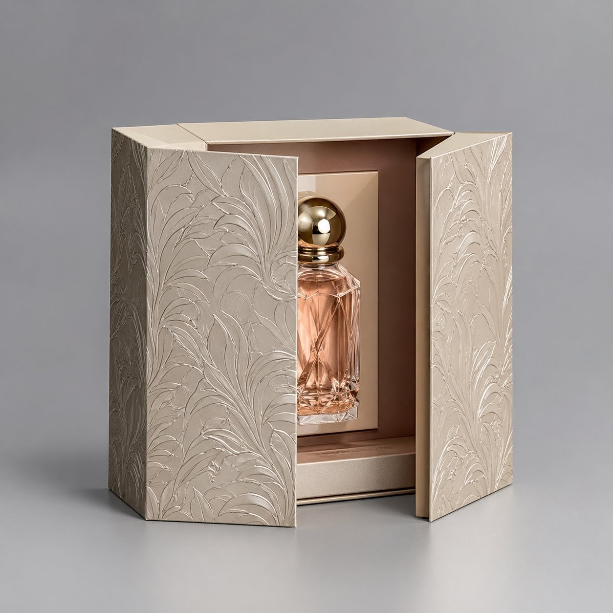 Handmade UV printing perfume box packaging feature image showing Tactile Brilliance: Texture You Can Feel