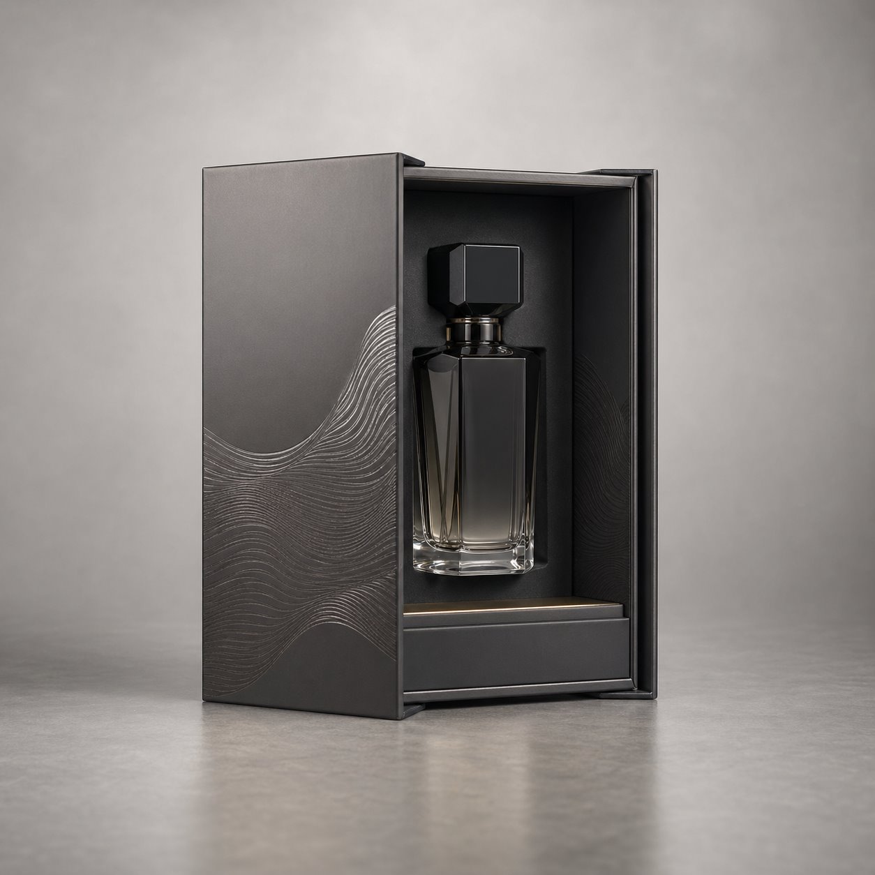 Handmade UV printing perfume box packaging feature image showing Modern Polish: Sleek & Scuff-Resistant
