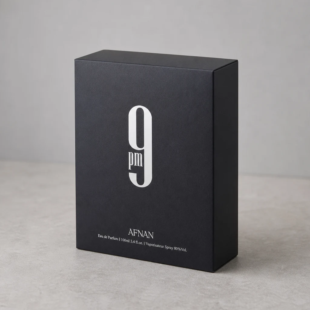 Handmade UV printing perfume box packaging box top angle