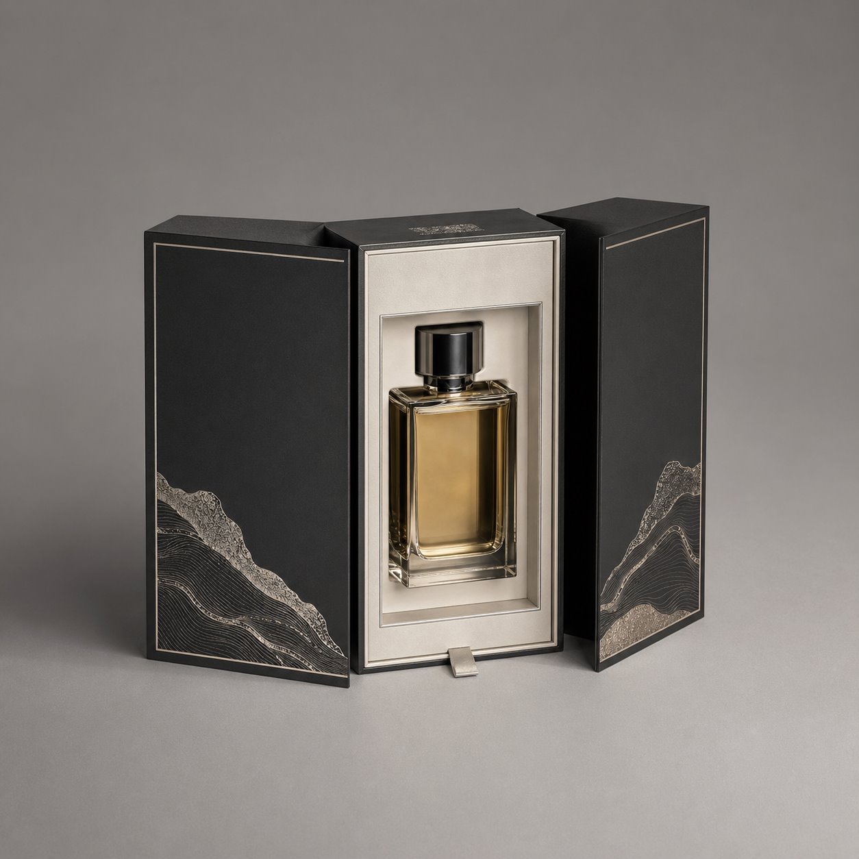 Handmade foil stamping perfume box packaging feature image showing Exquisite Finish: The Art of the Reveal