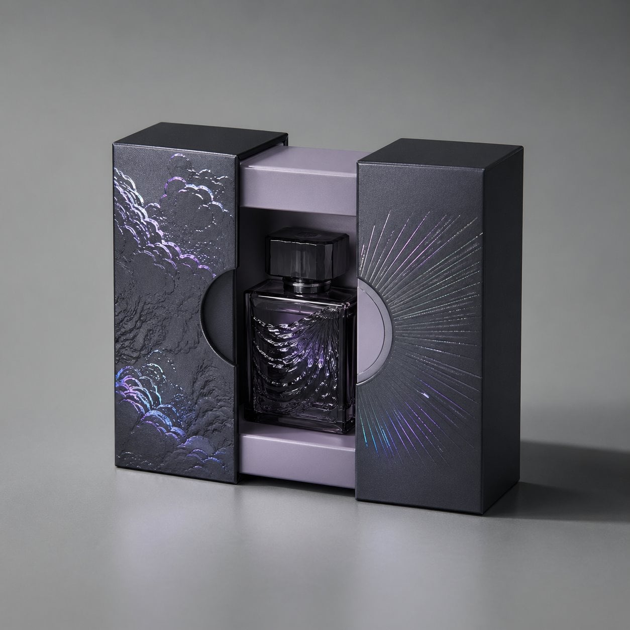 Handmade UV printing perfume box packaging feature image showing Luminous Mystery: Reveal the Magic Inside