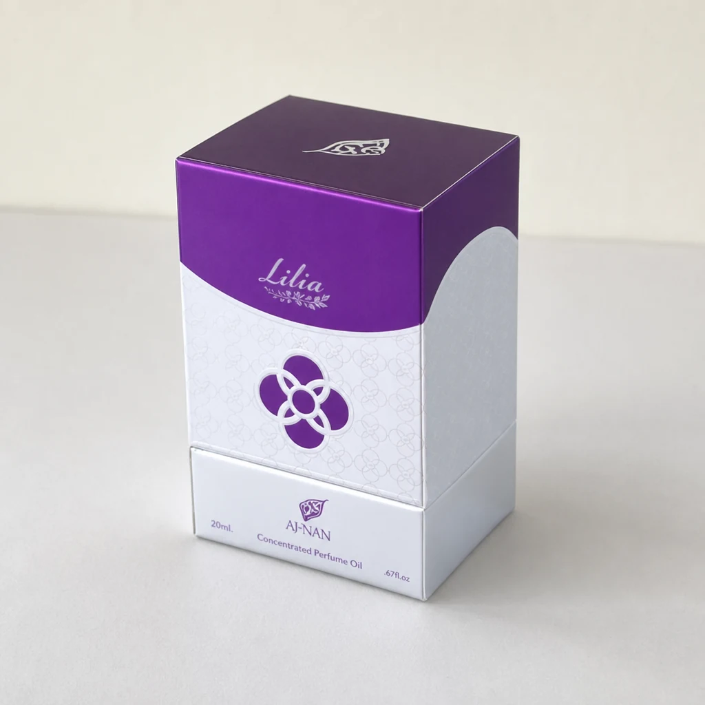 Handmade UV printing lid and base box packaging box top angle