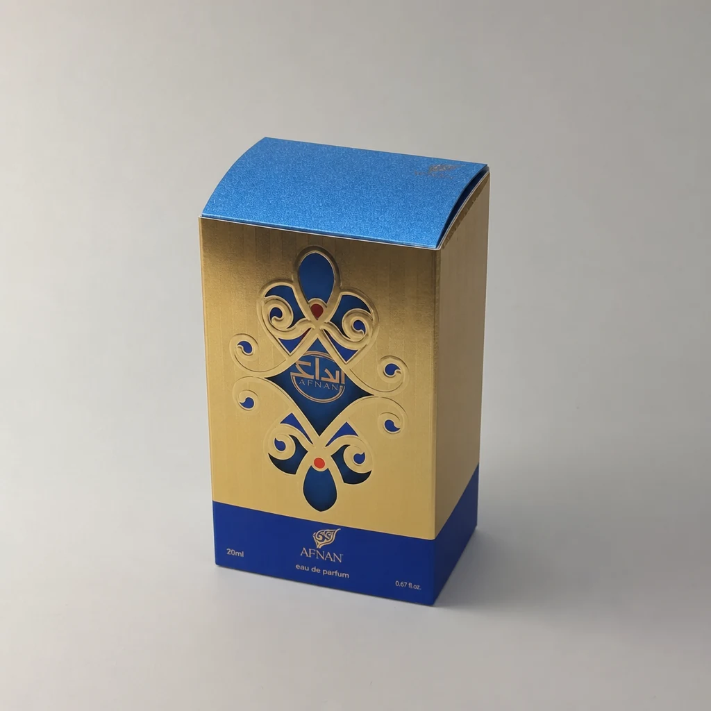 Exquisite handmade perfume box packaging box top angle
