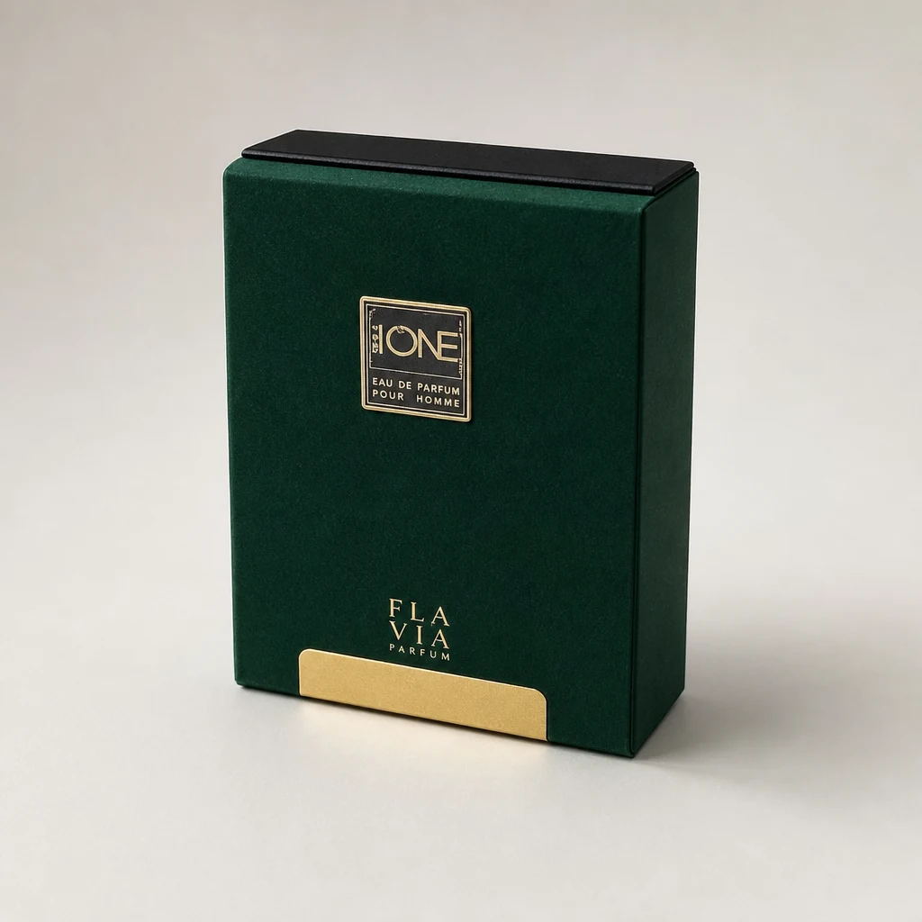 Lid and base perfume box packaging box top angle