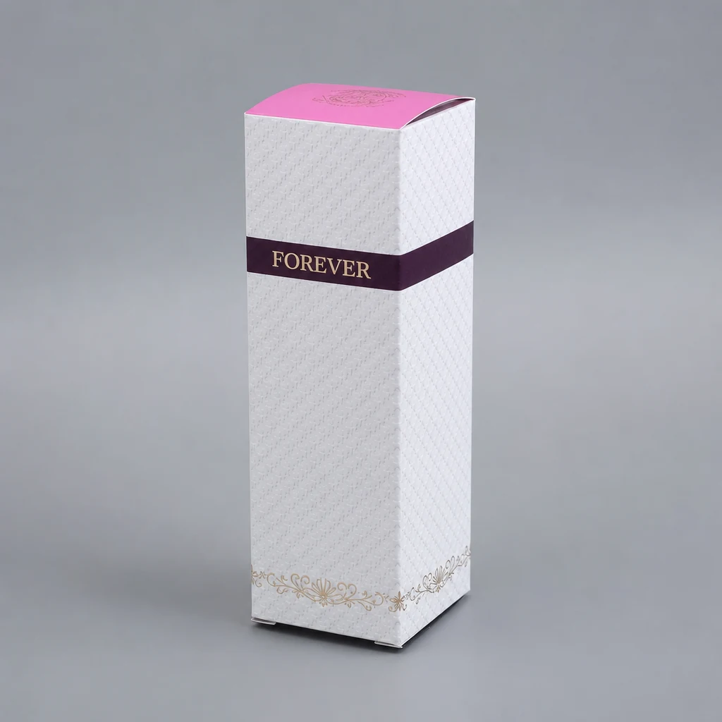 Foil stamping perfume box packaging box front angle