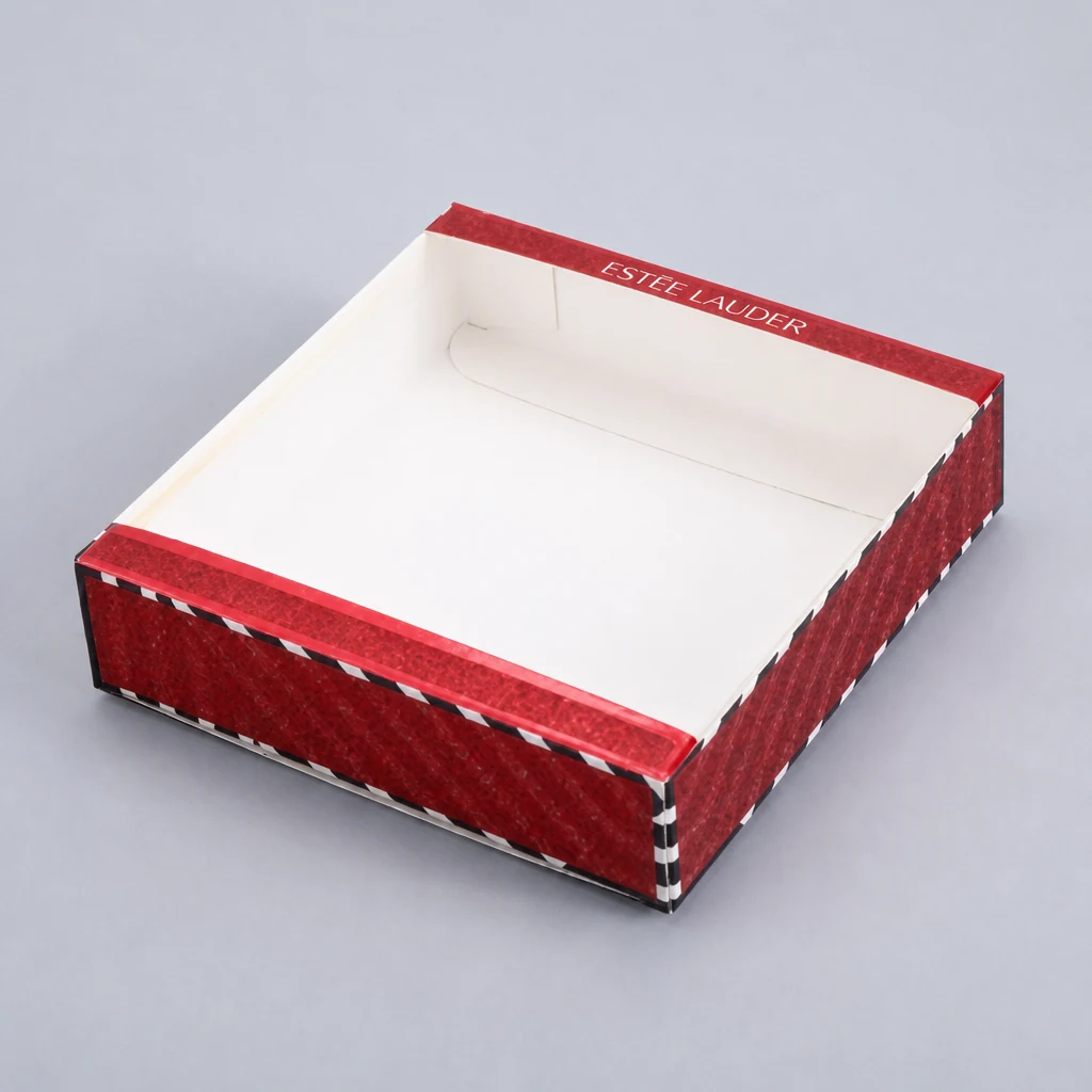 Silk screening cosmetic box packaging box top angle