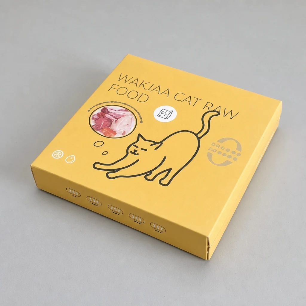 Pet food packaging box packaging box top angle