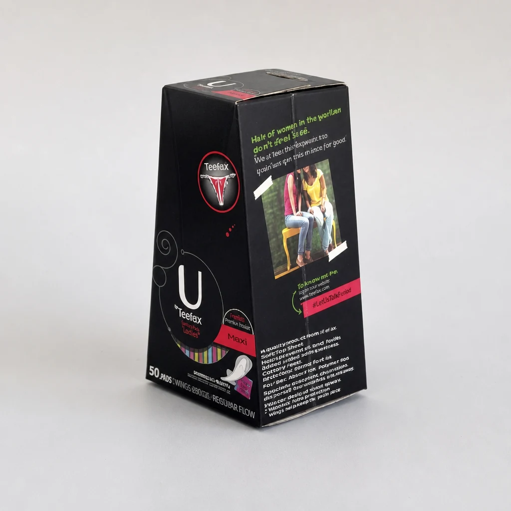 Spot UV Personal Care box packaging box front angle