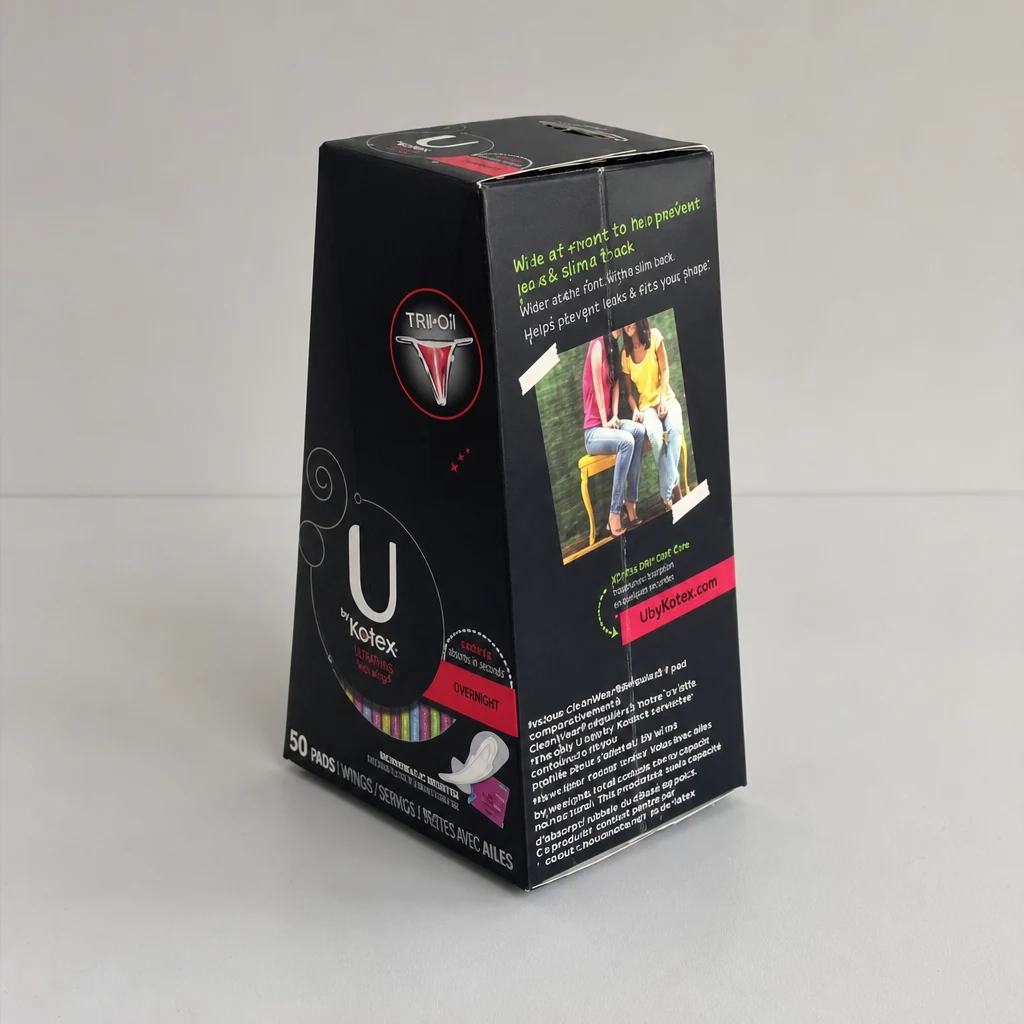 Spot UV Personal Care box packaging box top angle