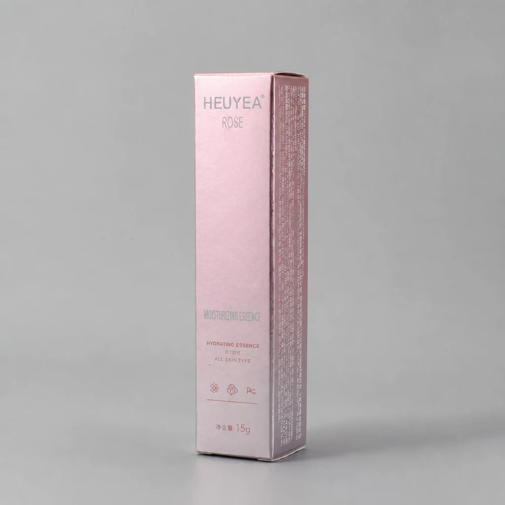 UV printing skincare box packaging box front angle