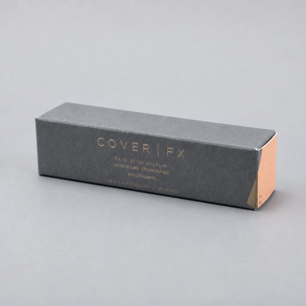 Foil stamping lipstick box packaging box front angle